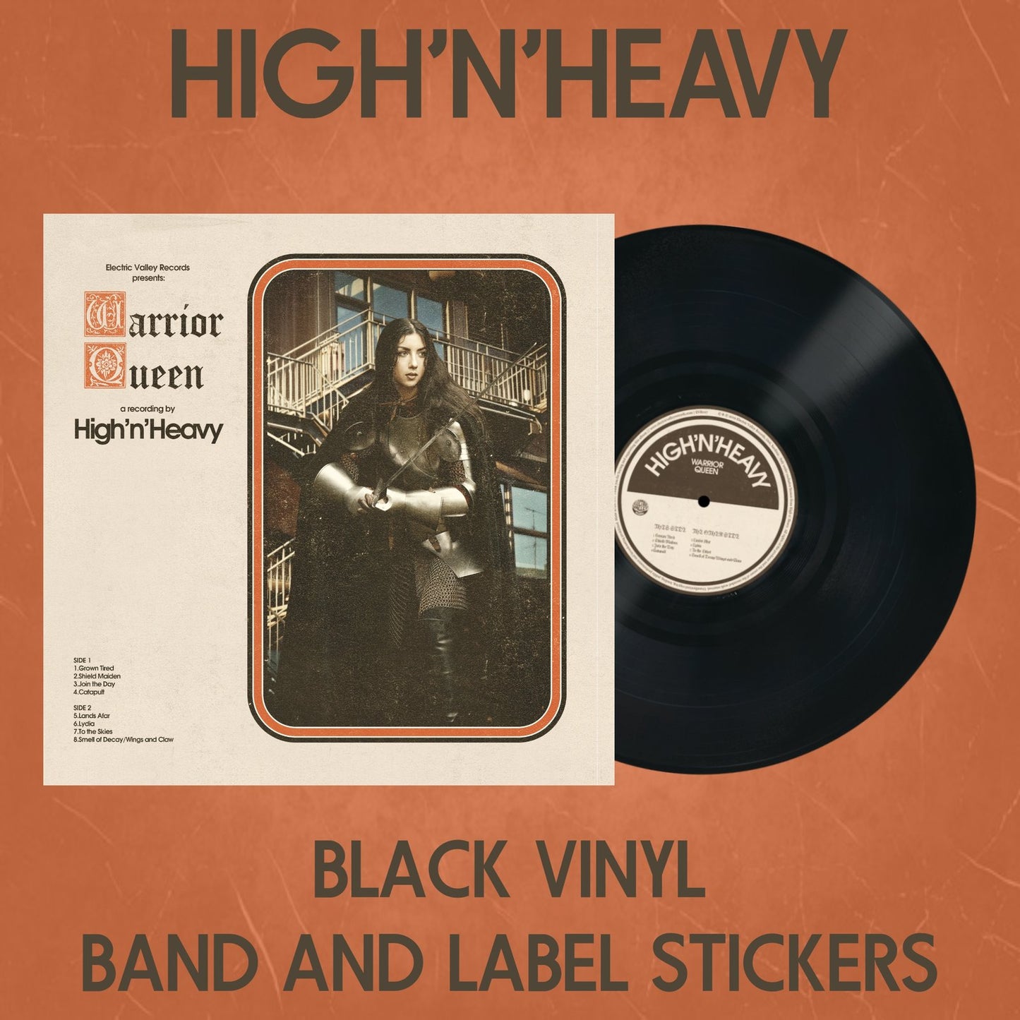 HIGH N' HEAVY - WARRIOR QUEEN Black Vinyl