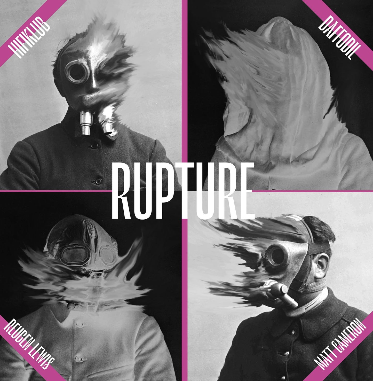 Hifiklub + Matt Cameron + Daffodil + Reuben Lewis - Rupture black vinyl