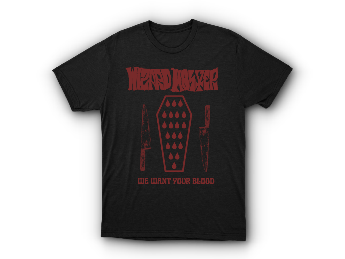 Wizard Master - We Want Your Blood black T-shirt