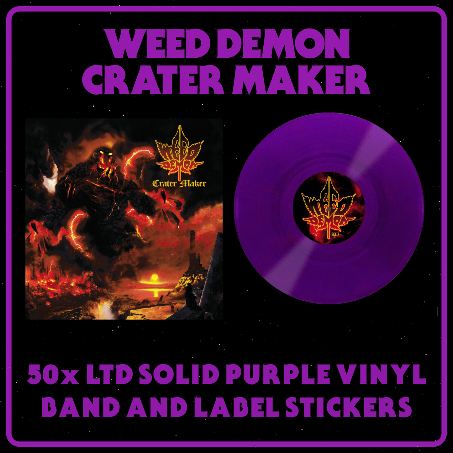 Weed Demon - Crater Maker LTD Solid Purple Vinyl