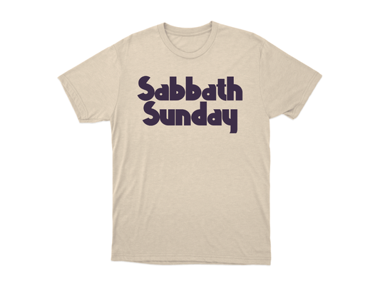 Sabbath Sunday Natural t-shirt