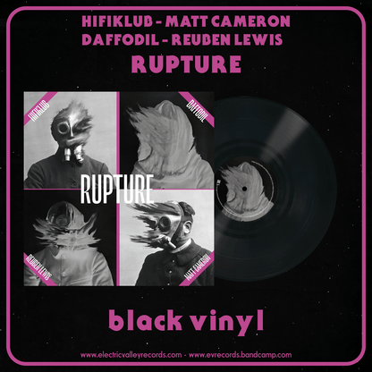 Hifiklub + Matt Cameron + Daffodil + Reuben Lewis - Rupture black vinyl
