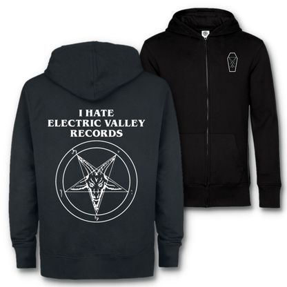 I Hate Electric Valley Records Zip Hoodie