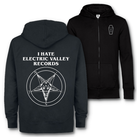 I Hate Electric Valley Records Zip Hoodie