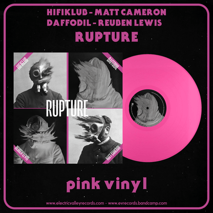HIFIKLUB + MATT CAMERON + DAFFODIL + REUBEN LEWIS - RUPTURE LTD PINK VINYL