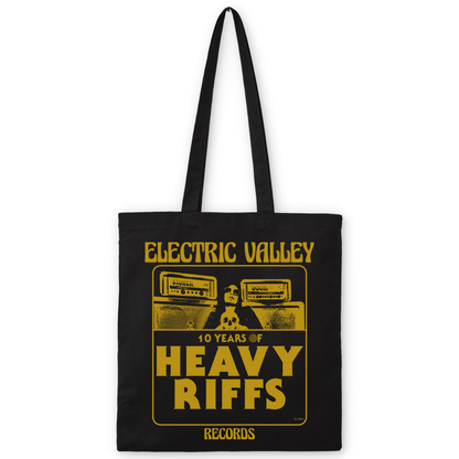 10 Years of Heavy Riffs Tote Bag
